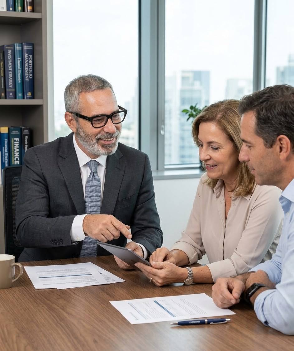 Vangelis in a private client discussion